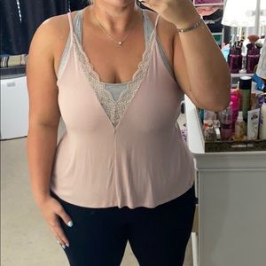 Pink tank top American Eagle